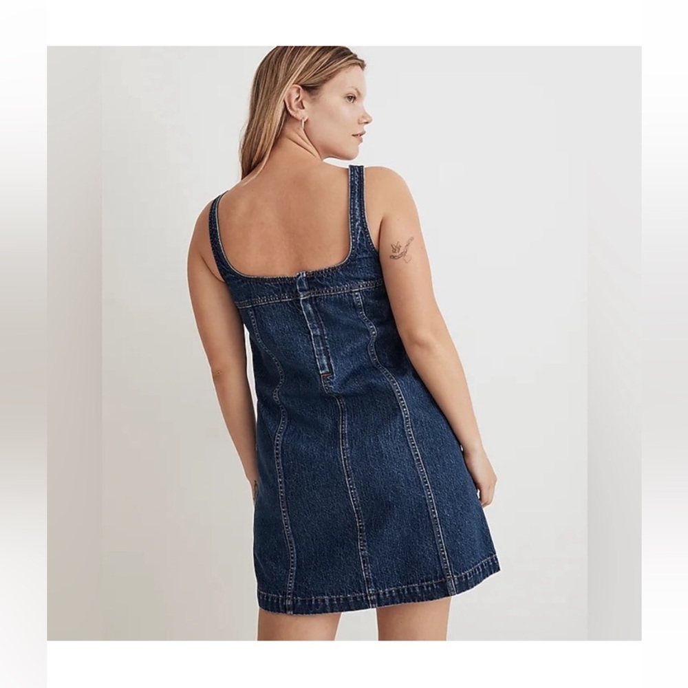 Madewell denim a-line shift dress